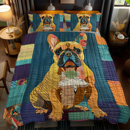 Lively French Bulldog WN1510043CL Duvet Cover Set