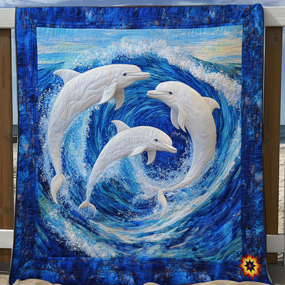 Wave Dolphin WY1411013CL Quilt