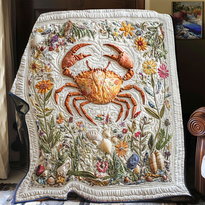 Crab In Flower WY2201061CL Quilt