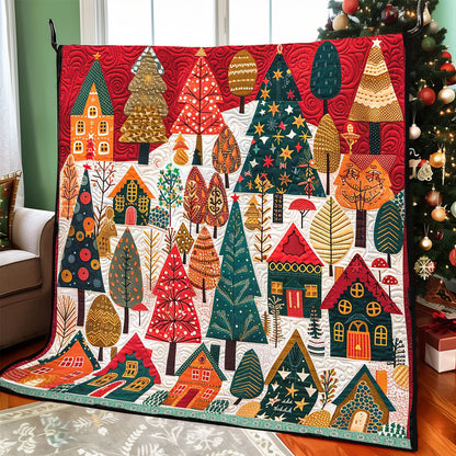 Whimsical Christmas House WP2208032CL Quilt