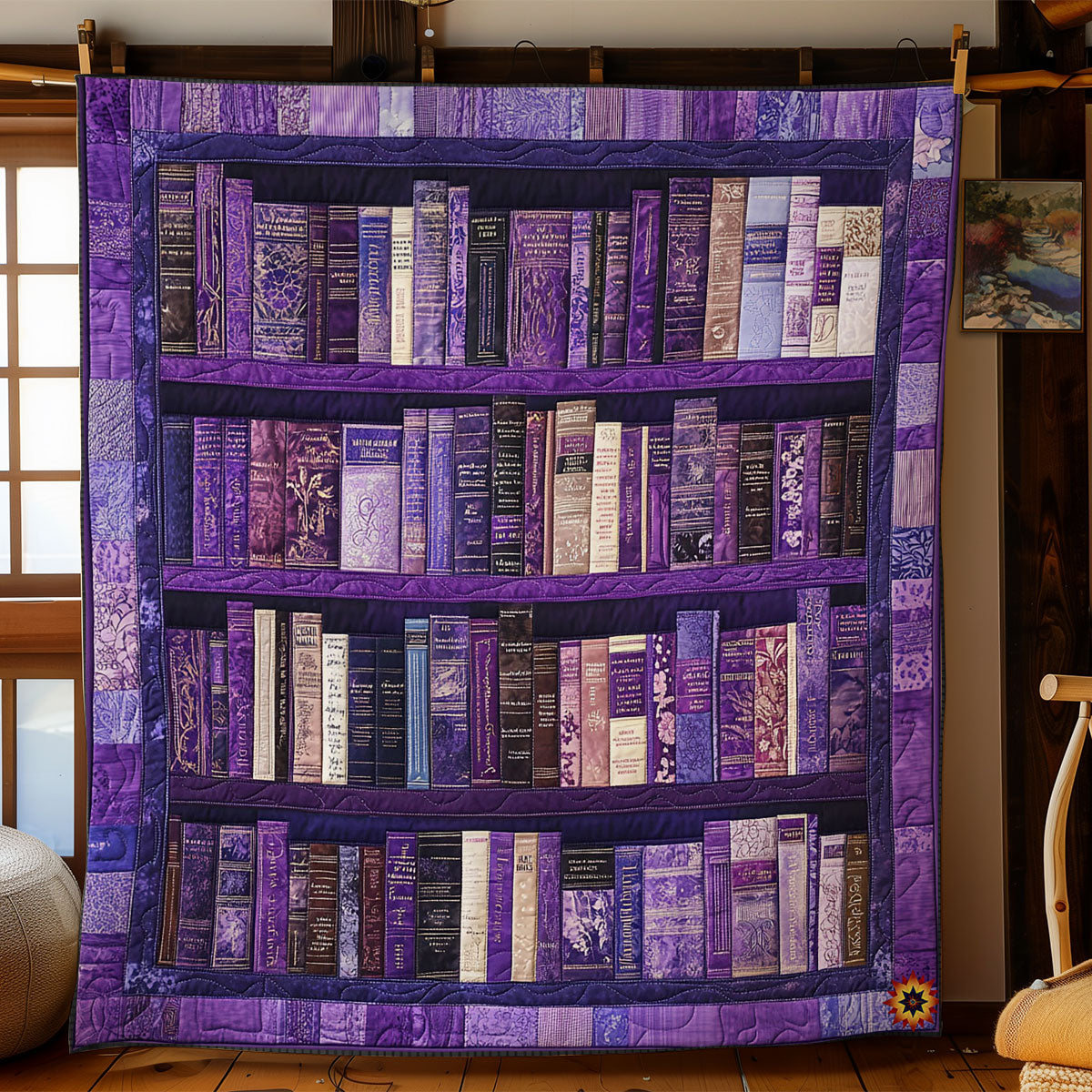 Mystic Bookshelf WY2512019CL Quilt