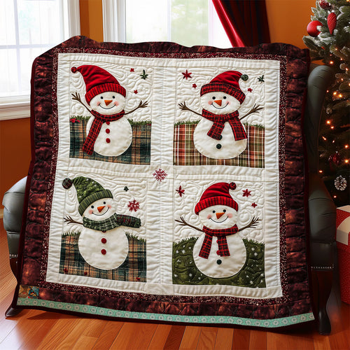 Christmas Snowman WJ0712009CL Quilt