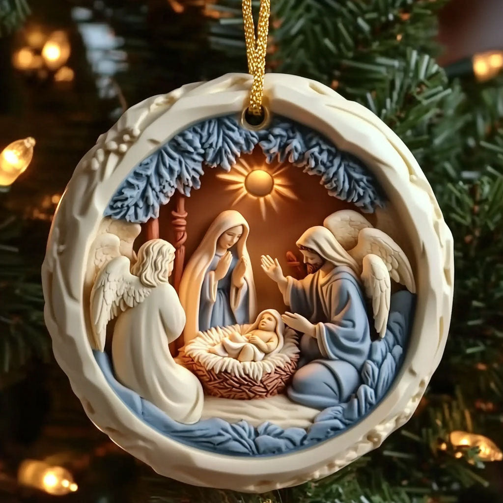 Christian Peaceful Light WN1610038CL Christmas Ornament