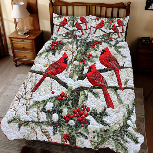 Cardinal Christmas WX2511055CL Duvet Cover Set