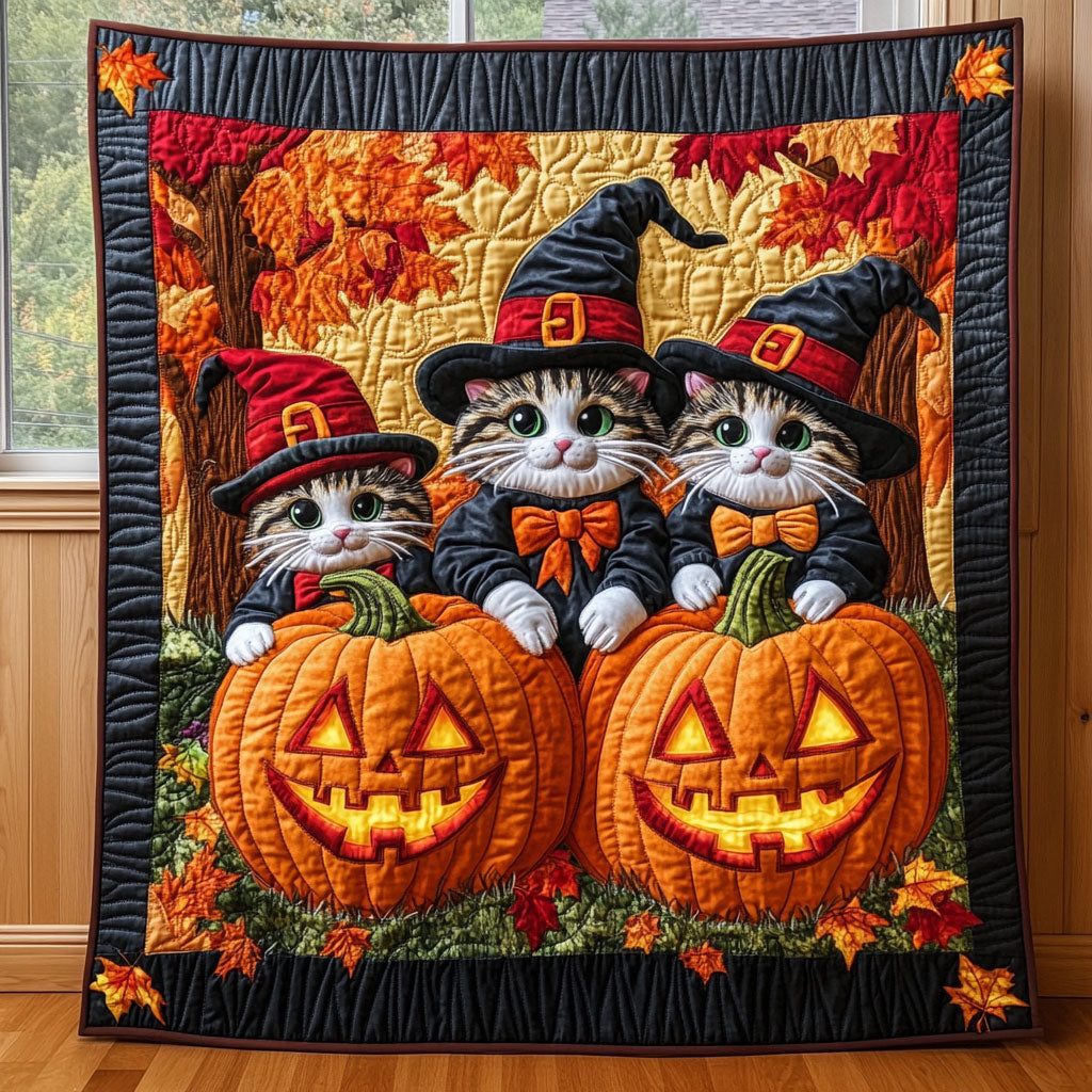 Pumpkin Purrs CP0409002CL Quilt