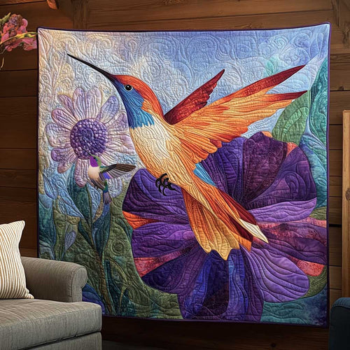 Hummingbird's Flower Haven WN0910126CL Quilt