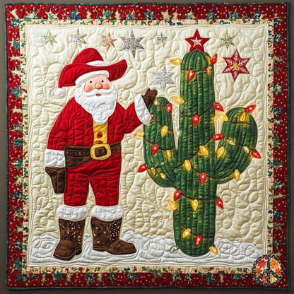 Cactus Lights Santa WN2211051CL Quilt