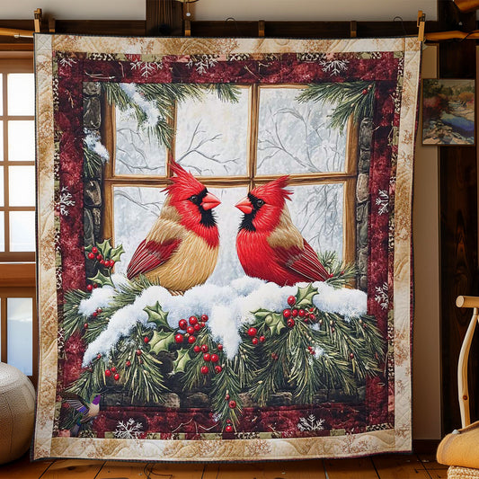 Cardinal Snowfall WN0611007CL Quilt