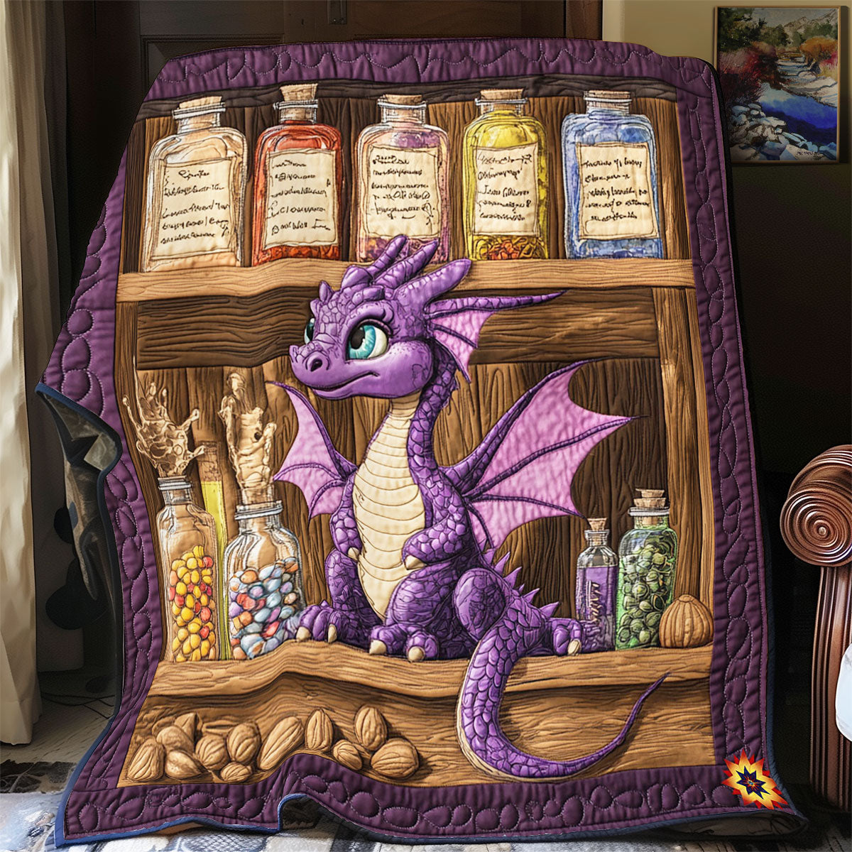 Purple Dragon WY2311023CL Quilt