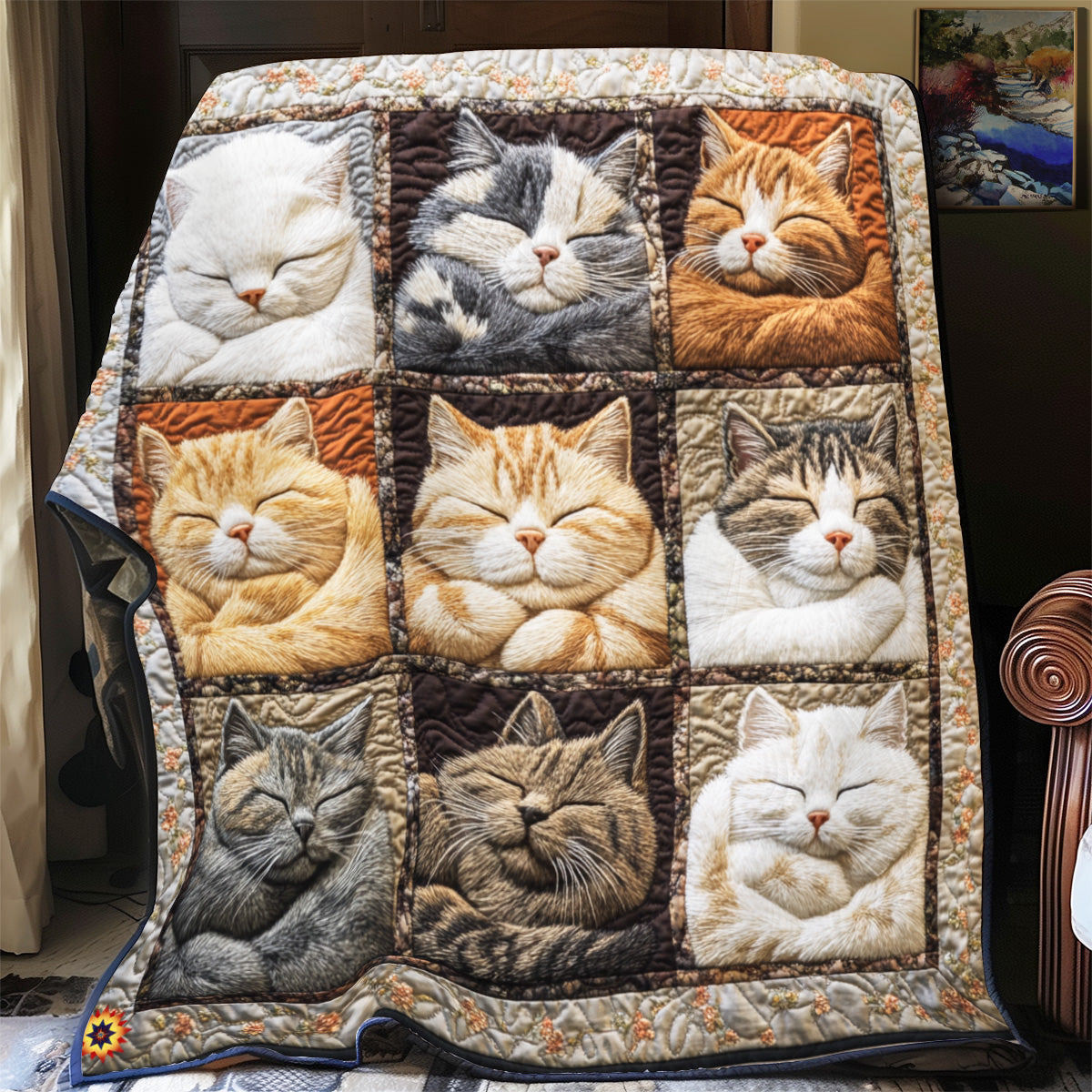 Royal Cat Sleeping YR2512049CL Quilt