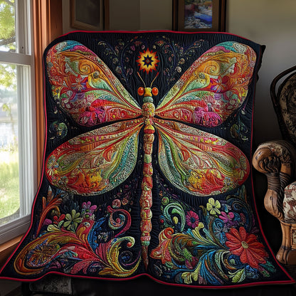 Colorful Dragonfly WY0912012CL Quilt