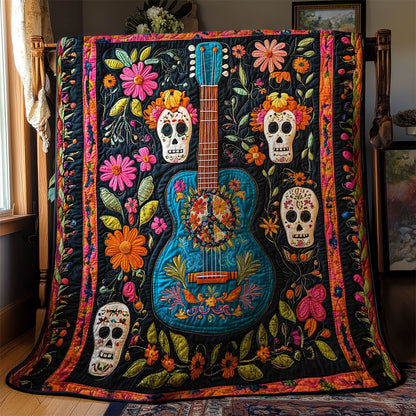 Sugar Skull Guitar WN1311026CL Quilt
