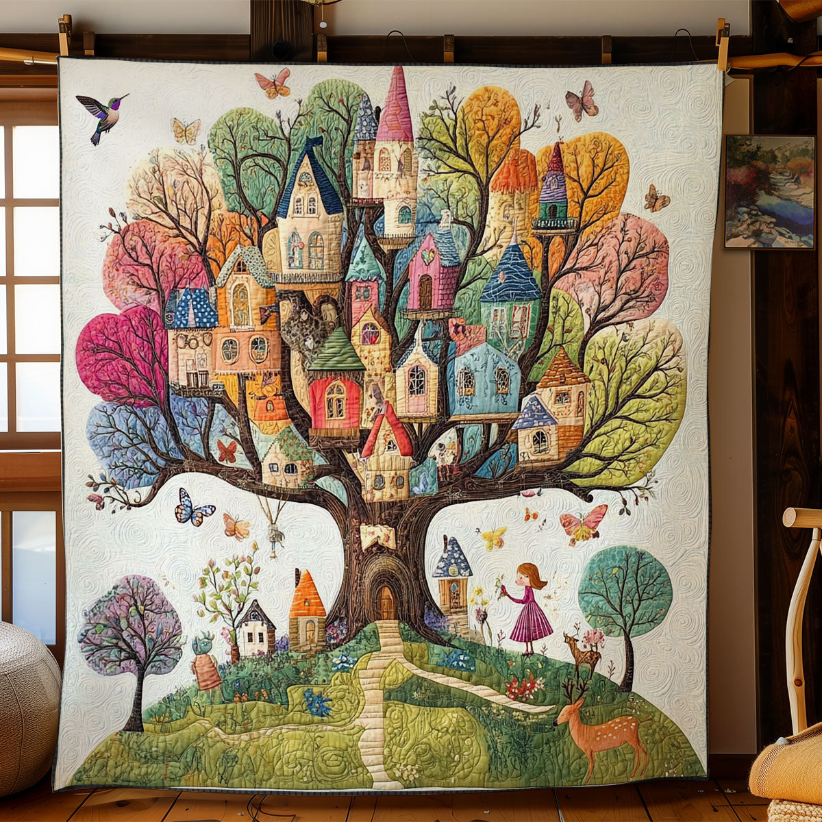 House Tree WY2211012CL Quilt