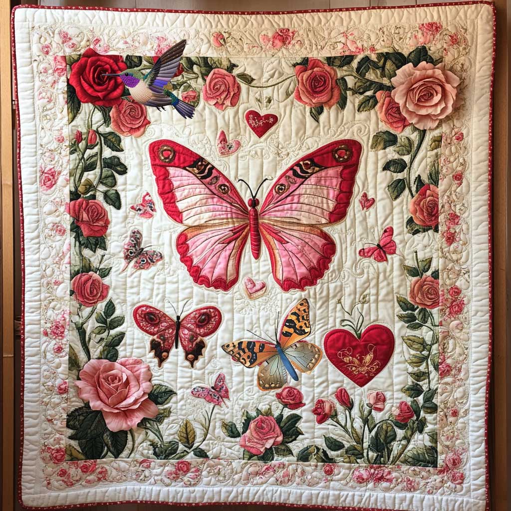 Elegant Garden Butterfly WP1812016CL Quilt