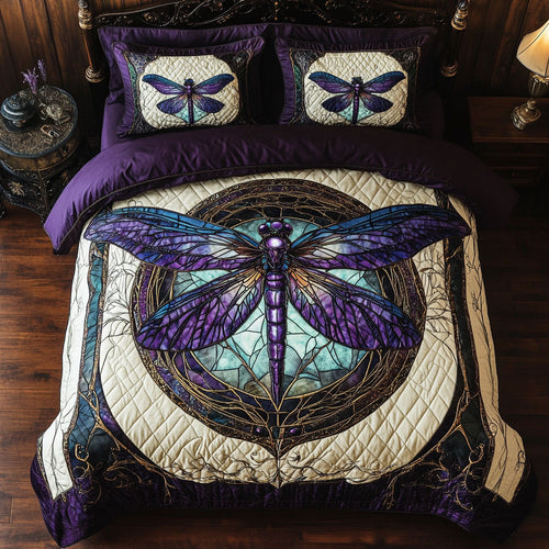 Dragonfly Stained Glass WT2702052CL Duvet Cover Set
