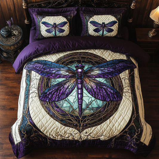 Dragonfly Stained Glass WT2702052CL Duvet Cover Set