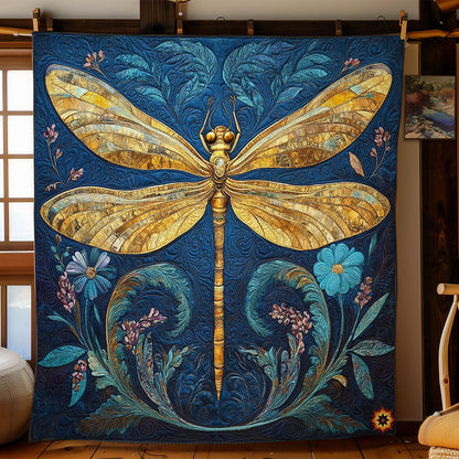 Flower Dragonfly WY0312013CL Quilt