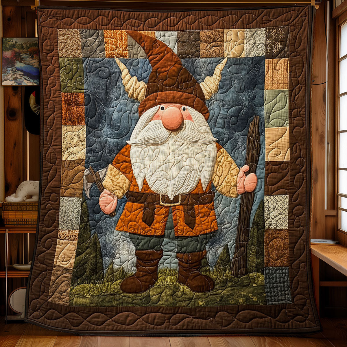 Viking Gnome WY2001020CL Quilt