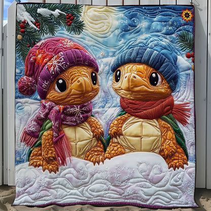 Winter Of Couple Turtle WY2911034CL Quilt