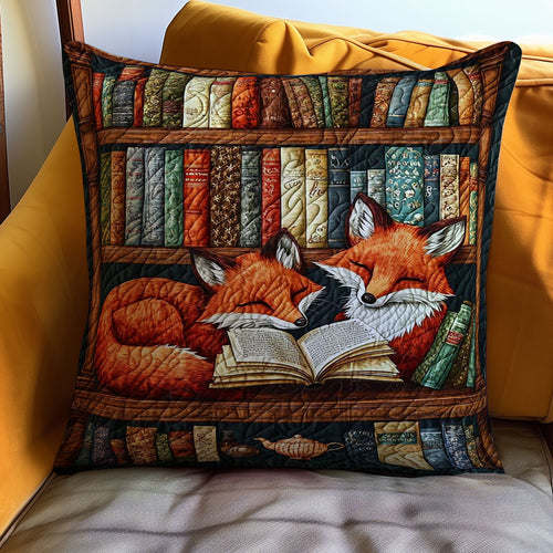 Fox Bookcase WJ0710035CL Quilt Pillow Case