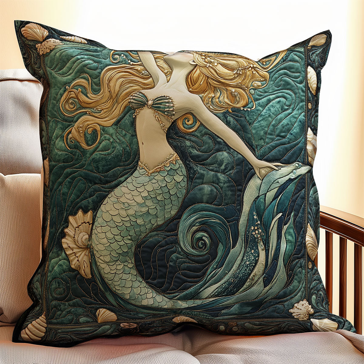 Mermaid WX1712085CL Quilt Pillow Case