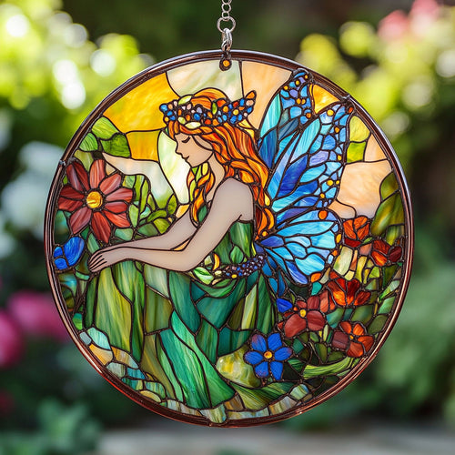 Fairy In Garden WY2801043CL Suncatcher