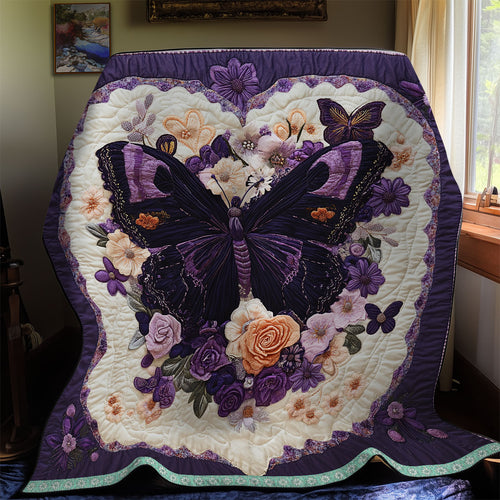 Violet Butterfly WX1112046CL Quilt