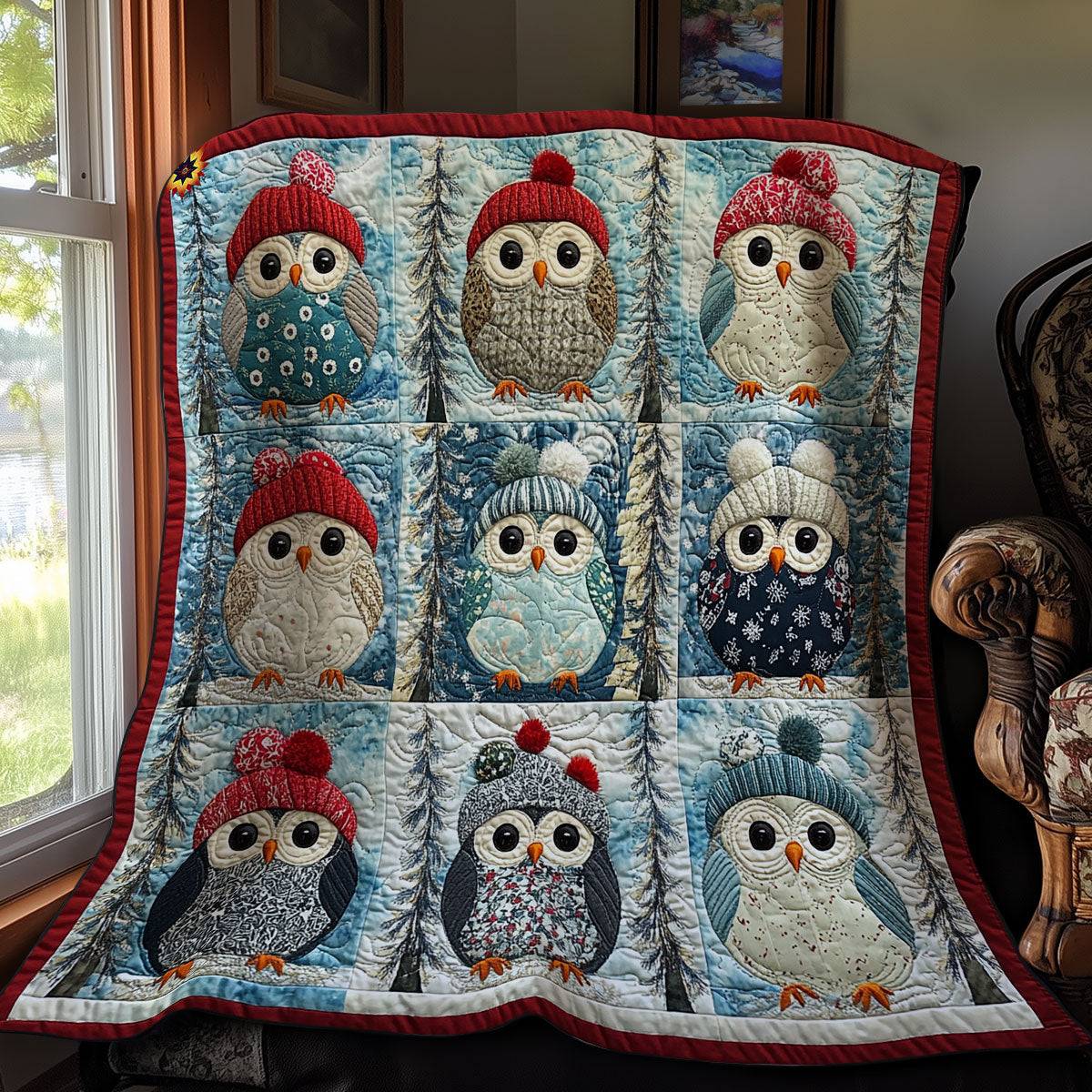 Winter Snow Owl WY1311030CL Quilt