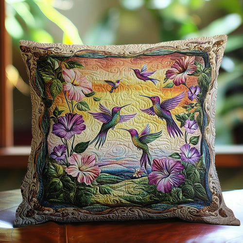 Hummingbird Mystic Bloom WN0310108CL Quilt Pillow Case