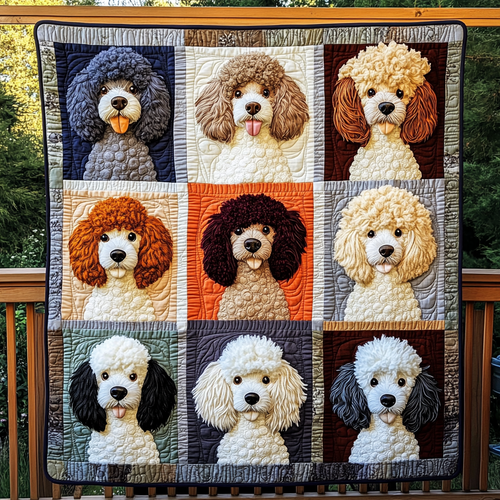 Happy Poodle Pack WN2409045CL Quilt