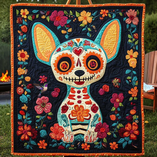 Chihuahua's Day Of The Dead WN0910069CL Quilt