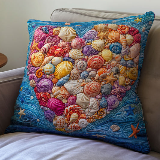 Heart Shell WX1712082CL Quilt Pillow Case
