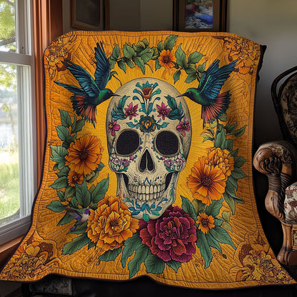 Hummingbird And Skull WY3110001CL Quilt