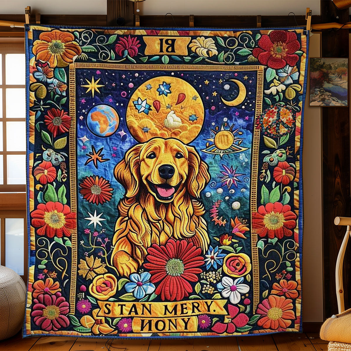 Golden Retriever's The Star WN1210006CL Quilt