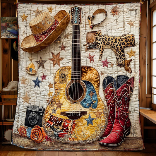 Guitar Cowboy WY0511024CL Quilt