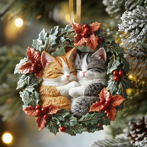 Kitten Hug CP2310031CL Christmas Ornament