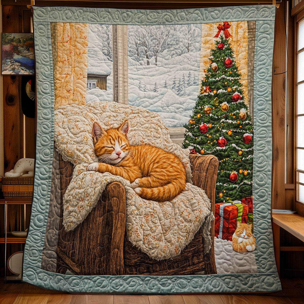 Cozy Sleeping Cat WY1311008CL Quilt