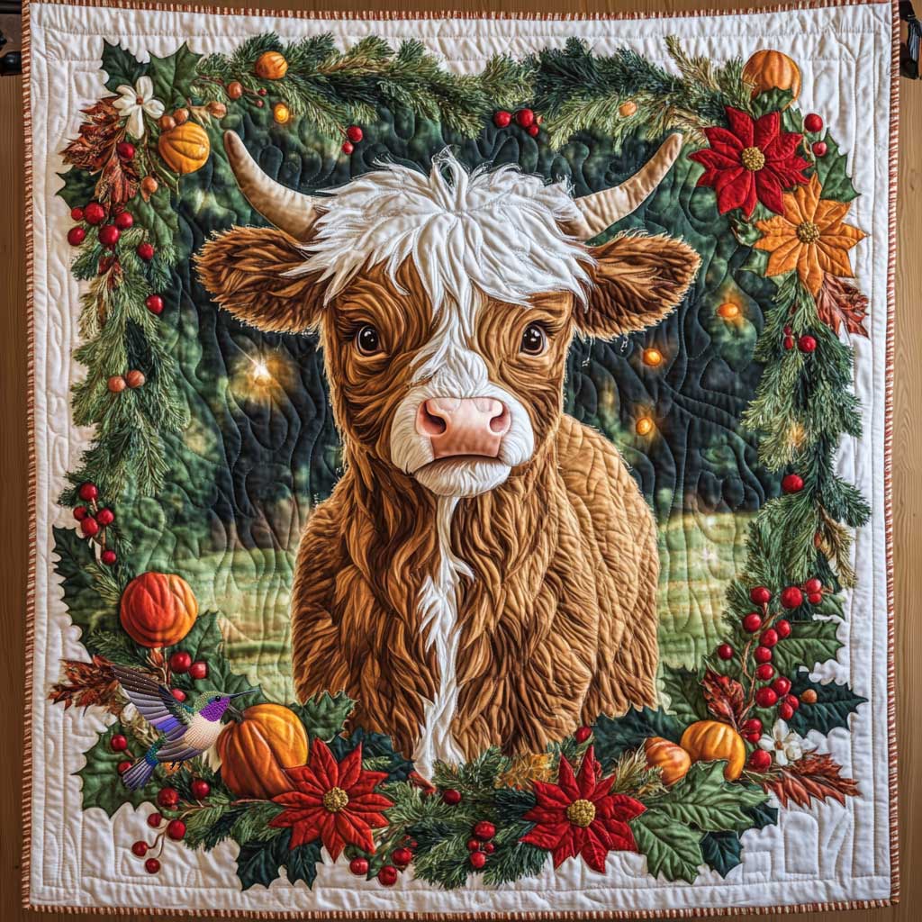 Bison Christmas WP1411014CL Quilt