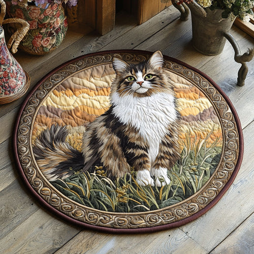 Velvet Paws CP1007014CL Quilted Round Mat