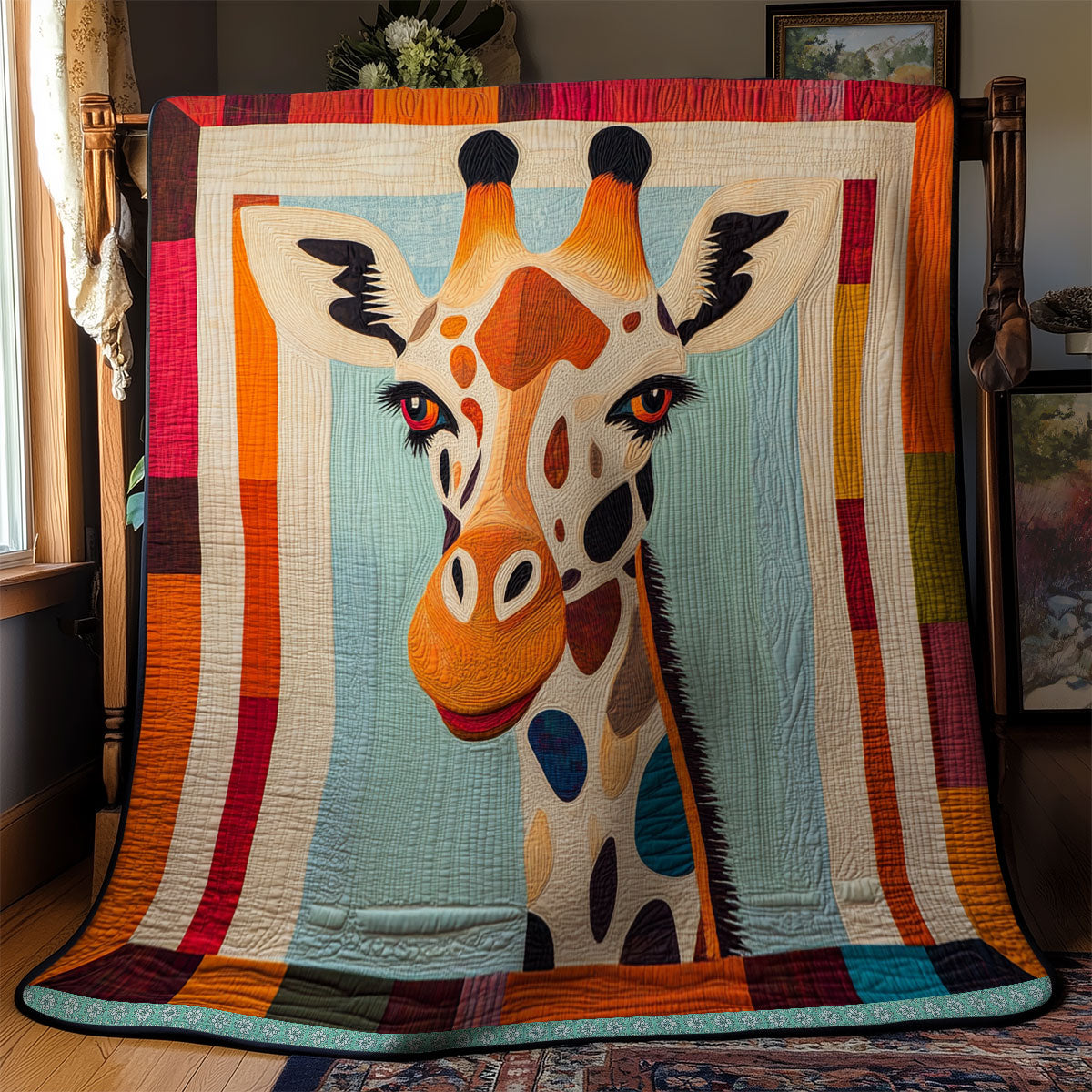 Portrait Giraffe WX0912017CL Quilt