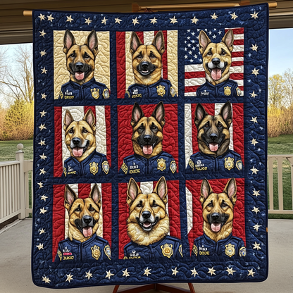 German Shepherd Police Duty WN2309010CL Quilt