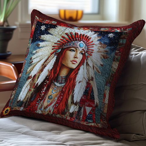 Native American Women WY2711058CL Quilt Pillow Case