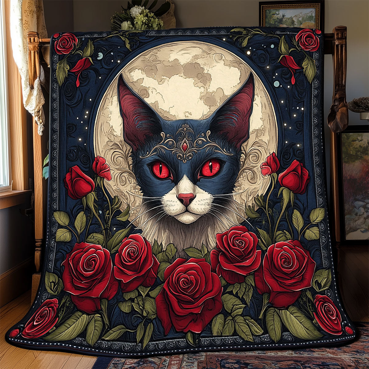 Mysterious Cat WX1601053CL Quilt