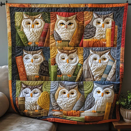 Night Study Owl WP1009037CL Quilt