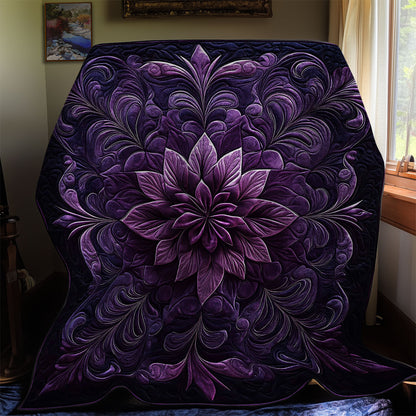 Mystic Purple FLower WY0912011CL Quilt