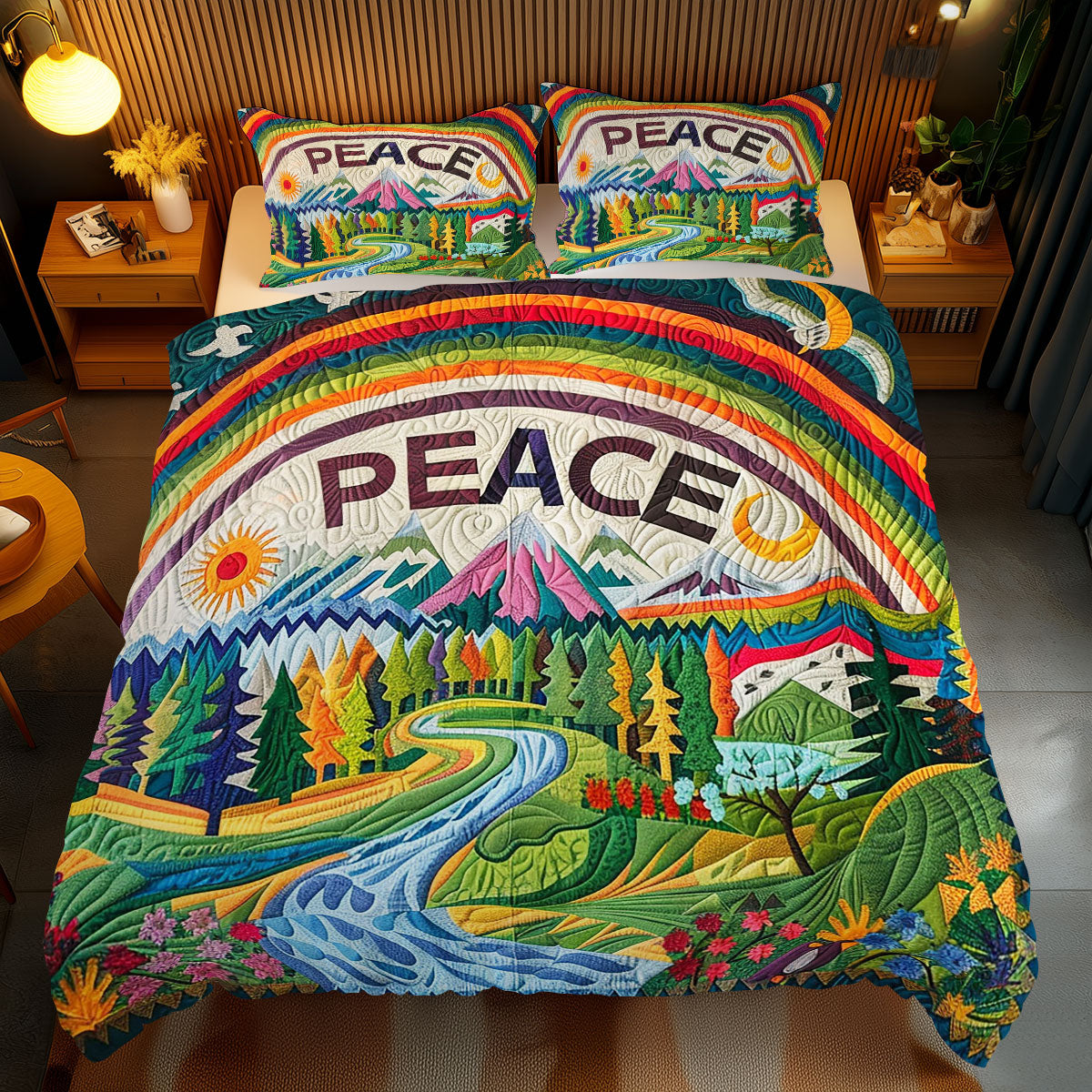 Hippie Peace WJ2410027CL Duvet Cover Set