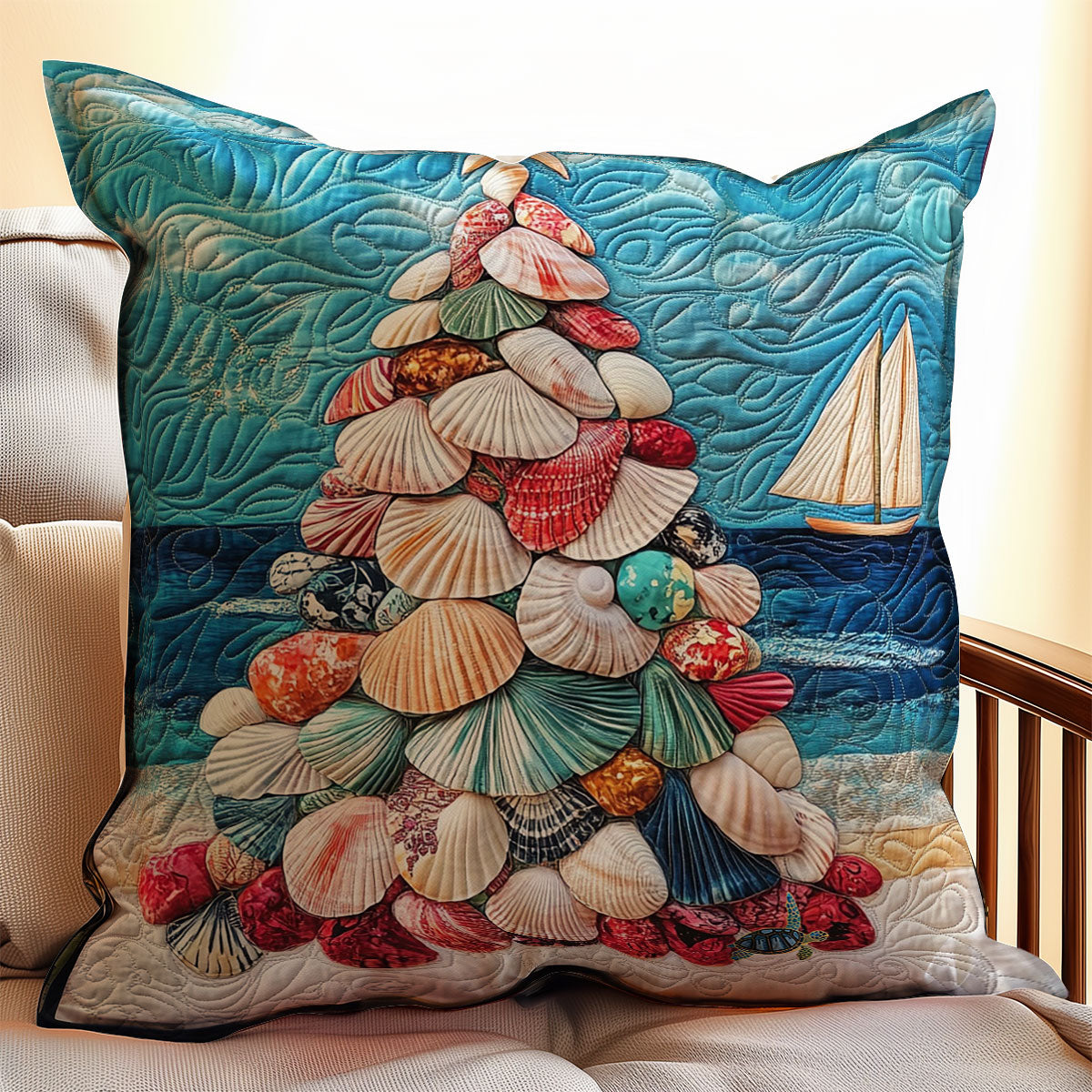 Xmas Sea Shell WY2911070CL Quilt Pillow Case