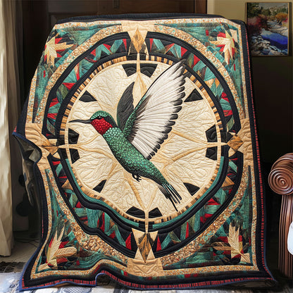 Trigger Pattern Hummingbird WY3112037CL Quilt