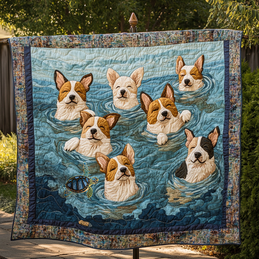 Corgi Aqua Fun WN0310004CL Quilt