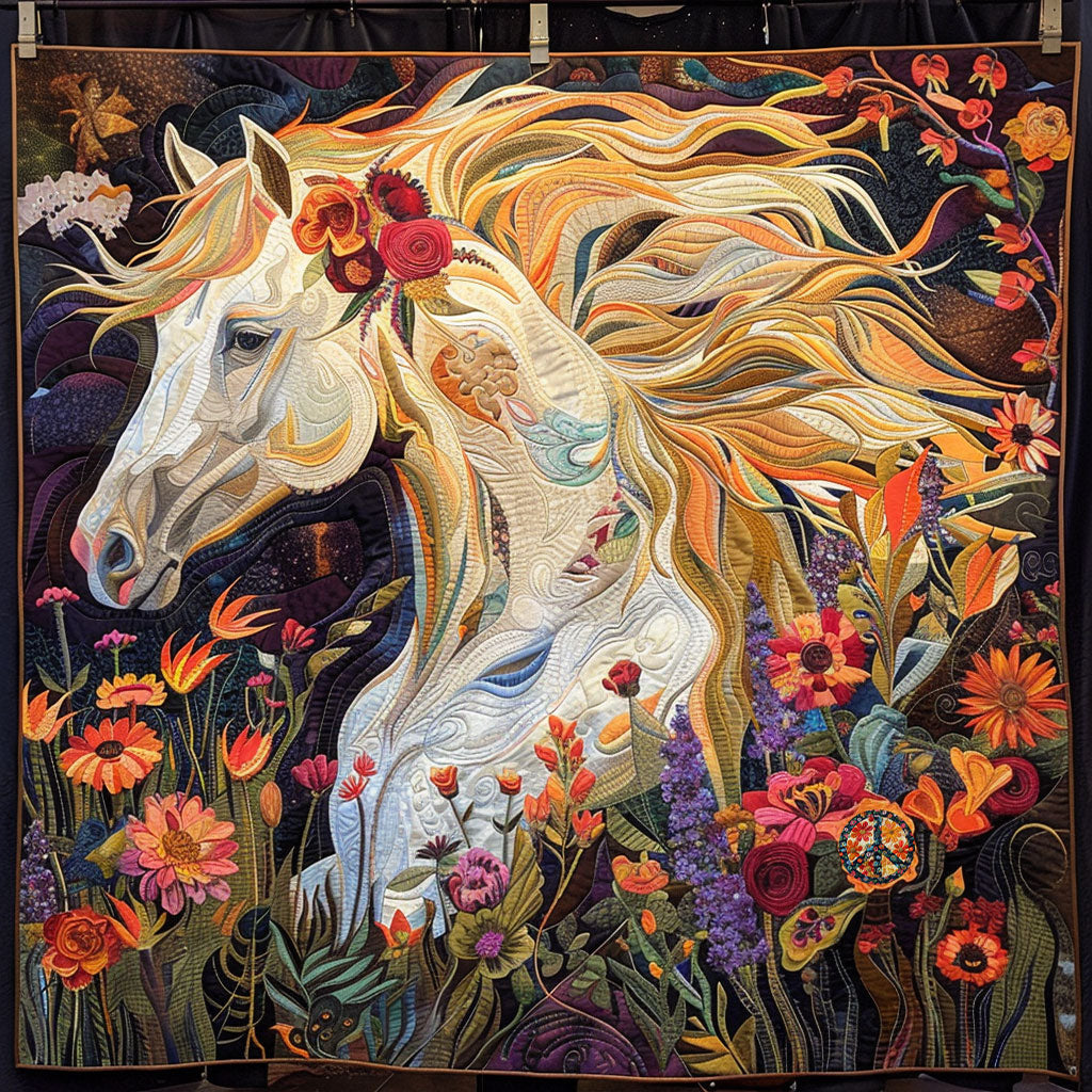 Flower Horse WJ2611020CL Quilt